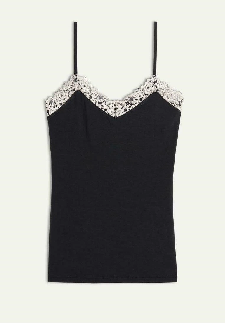 Intimissimi Damen MICROMODAL PRETTY FLOWERS - Unterhemd/-shirt - Nero/ivory 6 Intimissimi Damen MICROMODAL PRETTY FLOWERS - Unterhemd/-shirt - Nero/ivory – Bild 4