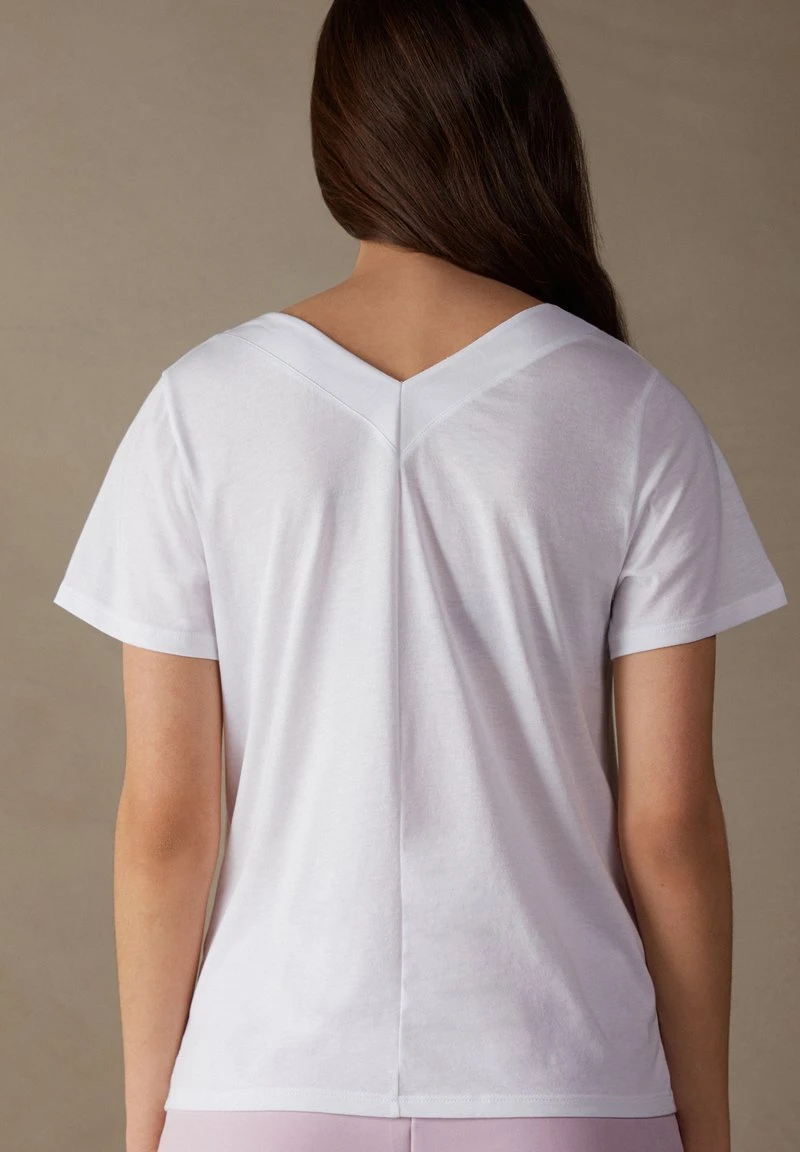 Intimissimi Damen DE MANGA CORTA Y ESCOTE DE PICO DE SUPIMA® ULTR - T-Shirt Basic - Weiss 4 Intimissimi Damen DE MANGA CORTA Y ESCOTE DE PICO DE SUPIMA® ULTR - T-Shirt Basic - Weiss – Bild 2