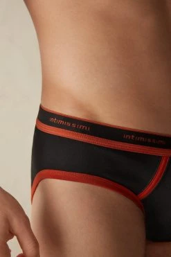 Intimissimi Herren MIT LOGO - Slip - Black Red Brick -INTIMISSIMI Verkäufe 09135365c7b6478ba57ecb6f0eb882e1