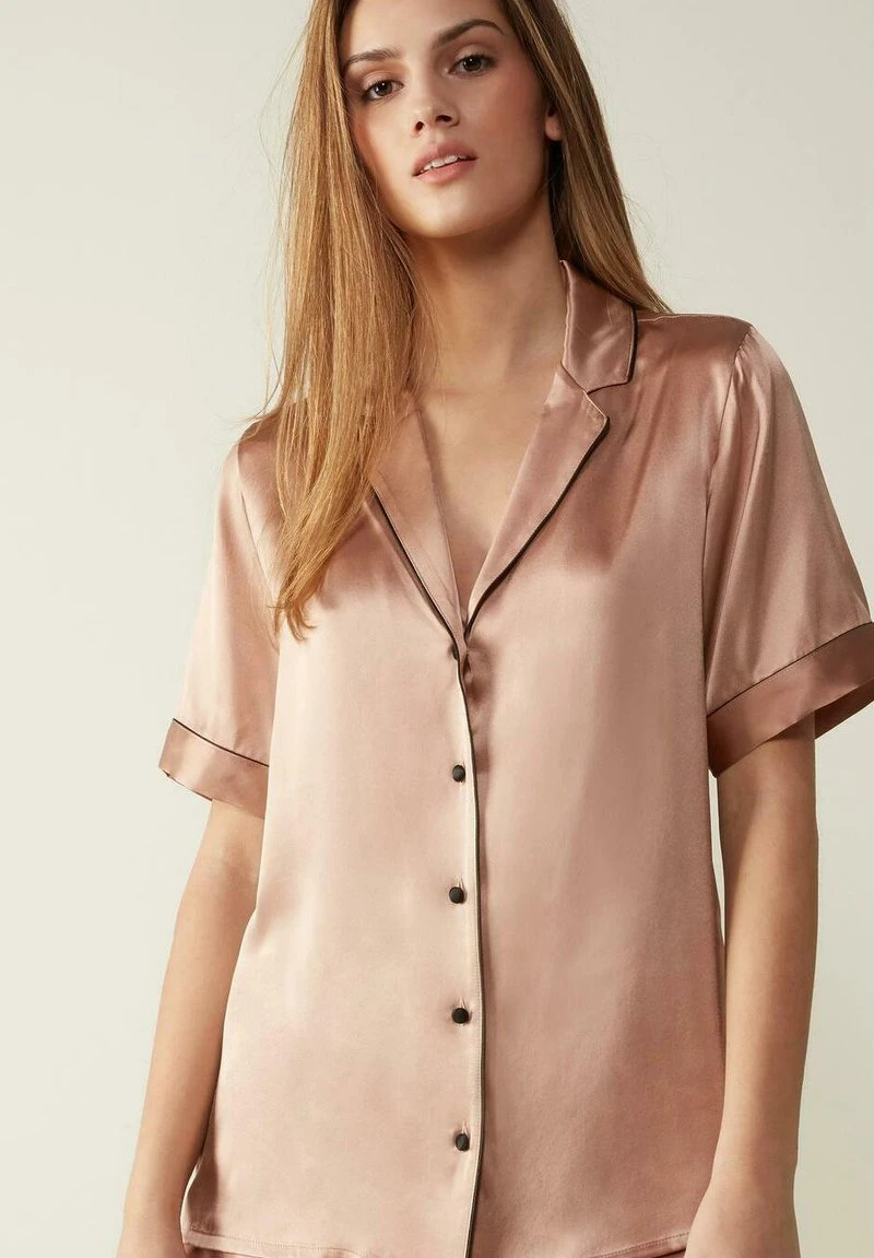Intimissimi Damen MIT KONTRASTKANTEN - Nachtwäsche Shirt - Rose Satin 3 Intimissimi Damen MIT KONTRASTKANTEN - Nachtwäsche Shirt - Rose Satin