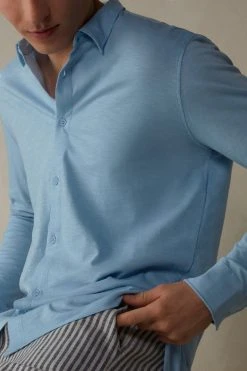 Intimissimi Herren LANGARM - Nachtwäsche Shirt - Light Blue -INTIMISSIMI Verkäufe 0ab7f6da076a4c228bd28a803bbb8a6d