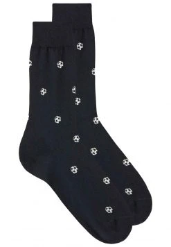 Intimissimi Herren Socken - Blau Dark Blue Football Print
