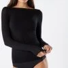 Intimissimi Damen ULTRALIGHT U BOOT AUSSCHNITT - Langarmshirt - Black