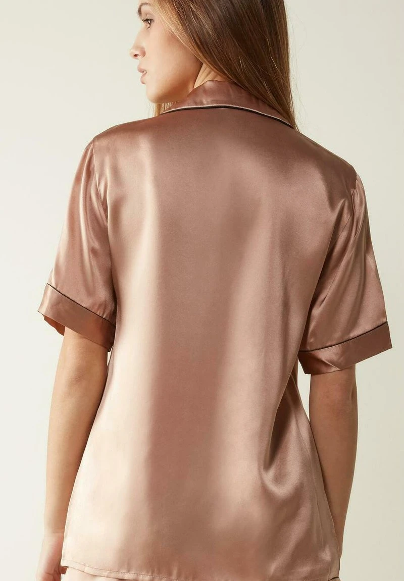Intimissimi Damen MIT KONTRASTKANTEN - Nachtwäsche Shirt - Rose Satin 4 Intimissimi Damen MIT KONTRASTKANTEN - Nachtwäsche Shirt - Rose Satin – Bild 2