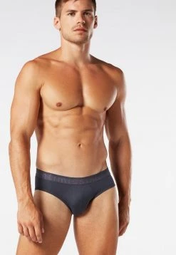 Intimissimi Herren SLIP MIT LOGO AUS MIKROFASER - Slip - Fuliggine