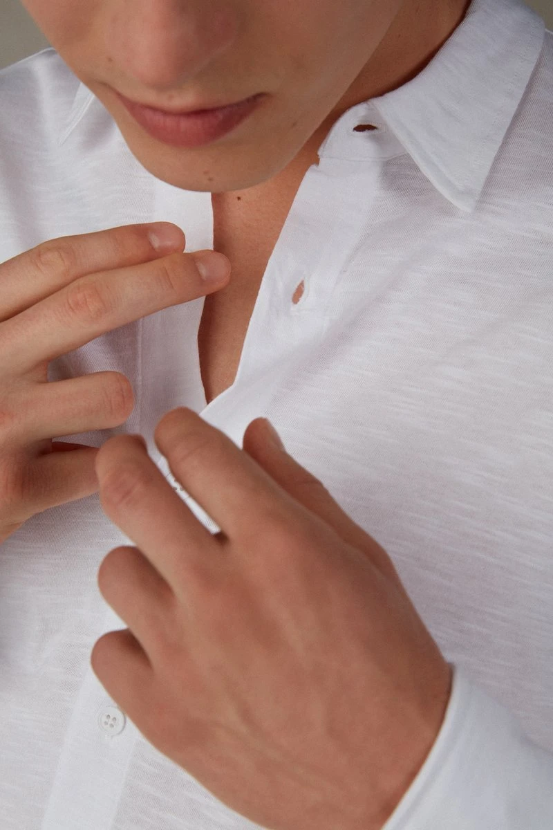 Intimissimi Herren LANGARM - Nachtwäsche Shirt - Weiss 5 Intimissimi Herren LANGARM - Nachtwäsche Shirt - Weiss – Bild 3