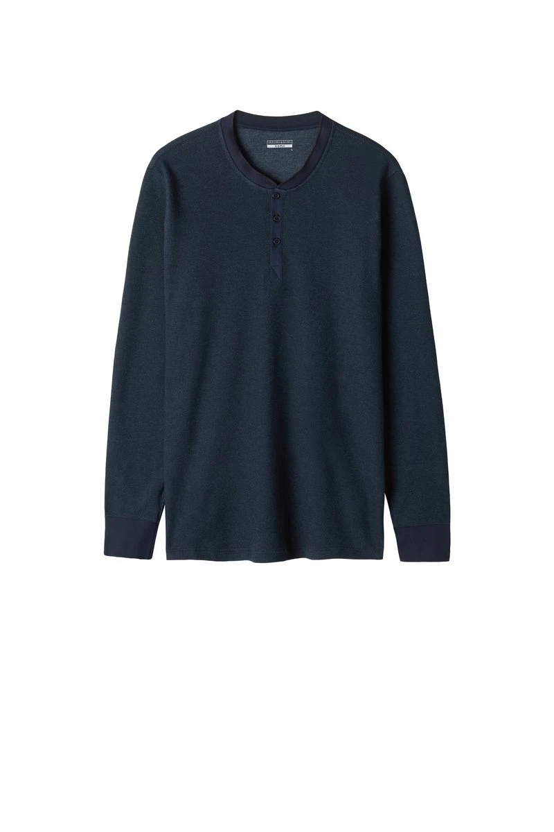 Intimissimi Herren MIT SERAFINO-KRAGEN - Nachtwäsche Shirt - Blau 8 Intimissimi Herren MIT SERAFINO-KRAGEN - Nachtwäsche Shirt - Blau – Bild 6