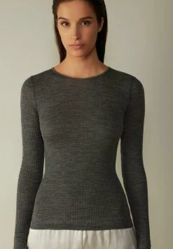 Intimissimi Damen Strickpullover - Grau/aluminium Grey Blend