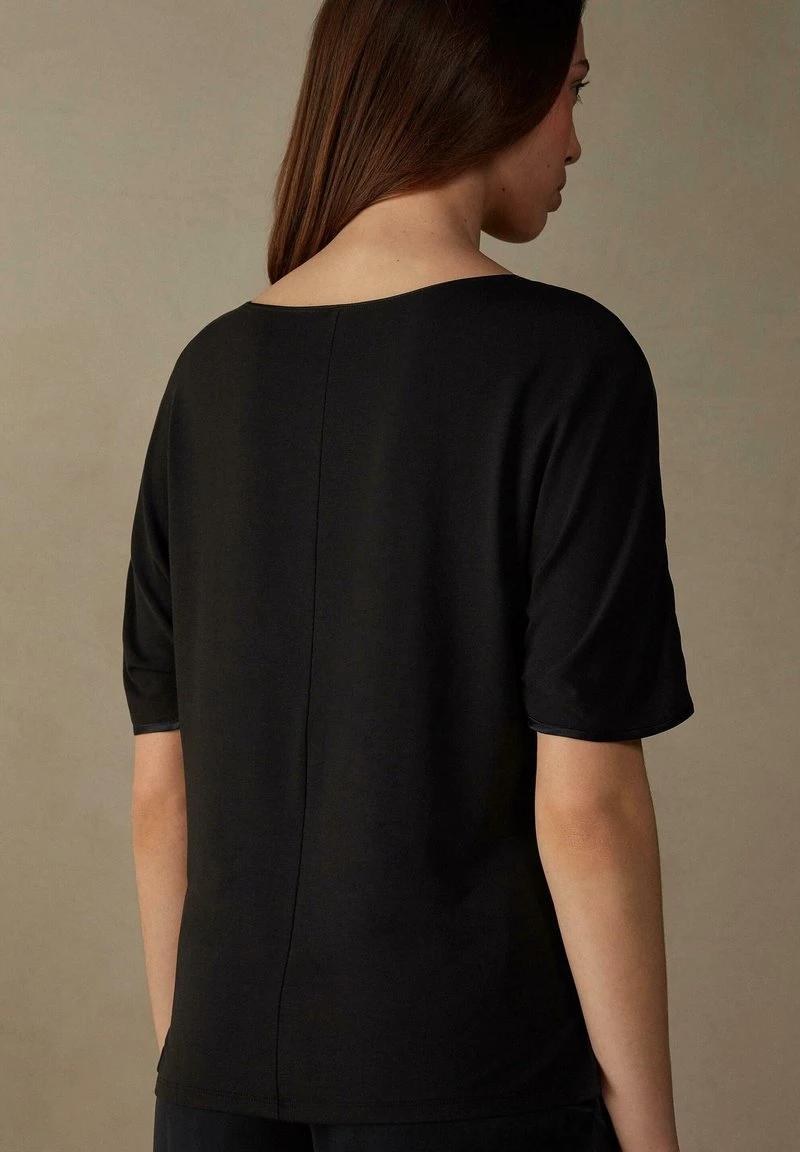 Intimissimi Damen T-Shirt Basic - Schwarz 4 Intimissimi Damen T-Shirt Basic - Schwarz – Bild 2