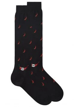 Intimissimi Herren Socken - Schwarz Black Chilli Print