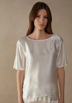 Intimissimi Damen T-Shirt Basic - Puderweiss