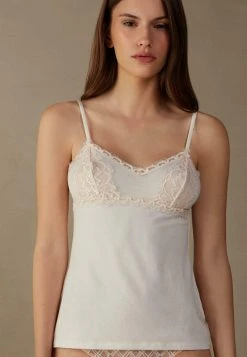 Intimissimi Damen Unterhemd/-shirt - Hellrosa Elfenbein