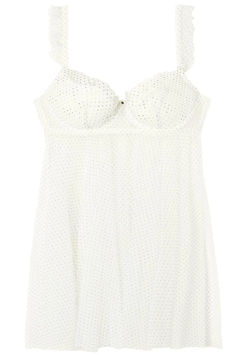 Intimissimi Damen BABYDOLL CARIOCA LITTLE PLEASURES - Nachthemd - Elfenbein Powder White Black 6 Intimissimi Damen BABYDOLL CARIOCA LITTLE PLEASURES - Nachthemd - Elfenbein Powder White Black – Bild 4