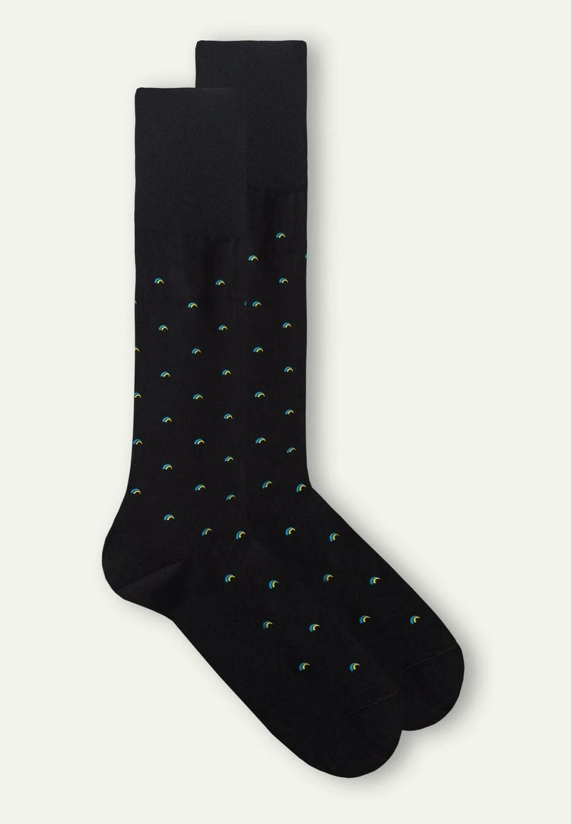 Intimissimi Herren Socken - Schwarz/black Waves Print 3 Intimissimi Herren Socken - Schwarz/black Waves Print