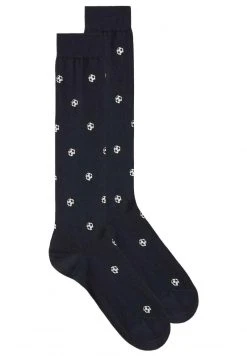 Intimissimi Herren Socken - Blau Dark Blue Football Print