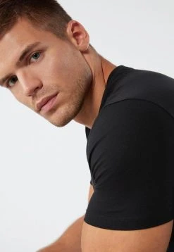 Intimissimi Herren AUS SUPIMA - Unterhemd/-shirt - Black, Anthracite, Mottled Black -INTIMISSIMI Verkäufe 269a5c7e587a4ff49da2ea1e67e6c820