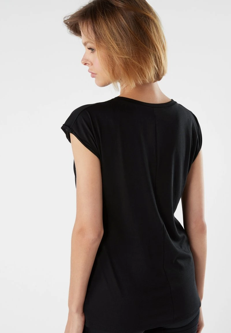 Intimissimi Damen HALBARM - Nachtwäsche Shirt - Black 4 Intimissimi Damen HALBARM - Nachtwäsche Shirt - Black – Bild 2