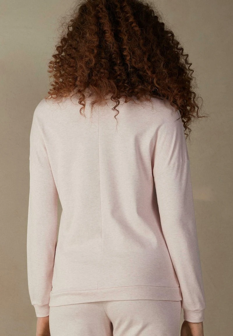 Intimissimi Damen Nachtwäsche Shirt - Rosa Pink Melange 4 Intimissimi Damen Nachtwäsche Shirt - Rosa Pink Melange – Bild 2