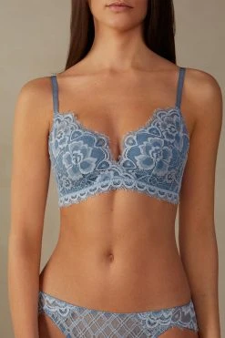 Intimissimi Damen FABIOLA GROOVE - Push-up BH - Blue Sugar Paper Blue