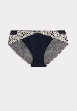 Intimissimi Damen SLIP PRETTY FLOWERS - Slip - Blau/intense Blue/vanilla -INTIMISSIMI Verkäufe 371d4454d187489981c7047530b05d44