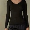 Intimissimi Damen MIT V-AUSSCHNITT AUS BAUMWOLLSEIDE - Strickpullover - Schwarz 1 Intimissimi Damen MIT V-AUSSCHNITT AUS BAUMWOLLSEIDE - Strickpullover - Schwarz -INTIMISSIMI Verkäufe 3bd4c3b52f72495e921d6b3f33abdf20