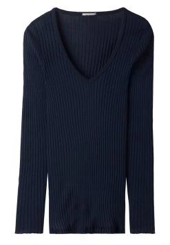 Intimissimi Damen MIT V-AUSSCHNITT AUS BAUMWOLLSEIDE - Strickpullover - Blau Intense Blue -INTIMISSIMI Verkäufe 3c314fa07a404992a9e714e2f84b11c0