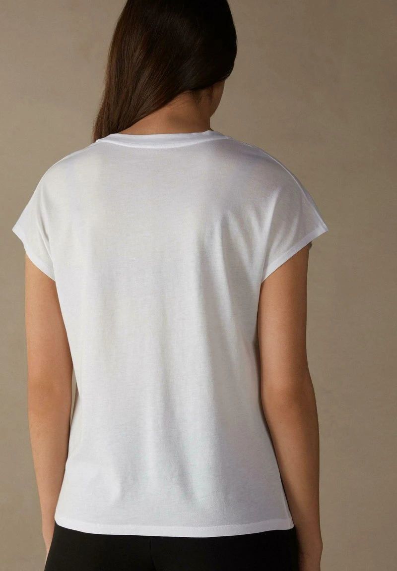 Intimissimi Damen MIT RUNDHALSAUSSCHNITT - T-Shirt Basic - Weiss 4 Intimissimi Damen MIT RUNDHALSAUSSCHNITT - T-Shirt Basic - Weiss – Bild 2