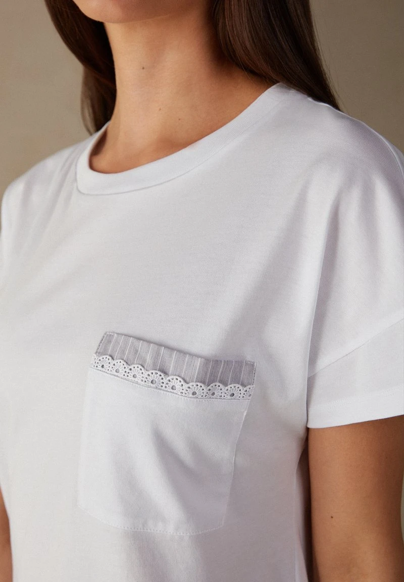 Intimissimi Damen Nachtwäsche Shirt - Weiss 5 Intimissimi Damen Nachtwäsche Shirt - Weiss – Bild 3