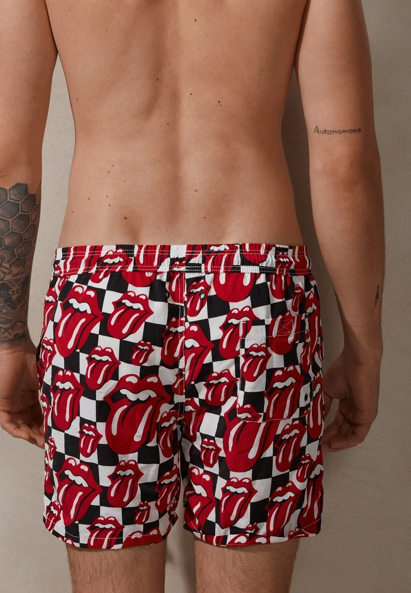 Intimissimi Herren PEGASO ROLLING STONES SCHACH/ZUNGE - Badeshorts - Karomuster Weiss Schwarz Zungen 4 Intimissimi Herren PEGASO ROLLING STONES SCHACH/ZUNGE - Badeshorts - Karomuster Weiss Schwarz Zungen – Bild 2
