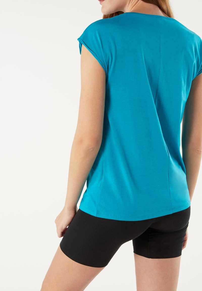 Intimissimi Damen HALBARM - Nachtwäsche Shirt - Blu Intenso 4 Intimissimi Damen HALBARM - Nachtwäsche Shirt - Blu Intenso – Bild 2