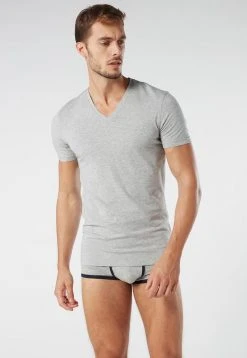 Intimissimi Herren T-SHIRT V-AUSSCHNITT AUS SUPIMA®-BAUMWOLLE - Unterhemd/-shirt - Grigio Melange