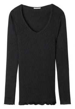 Intimissimi Damen MIT V-AUSSCHNITT AUS BAUMWOLLSEIDE - Strickpullover - Schwarz -INTIMISSIMI Verkäufe 4417236a175b46908b905f7ae60d3706