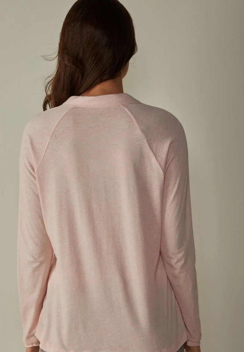 Intimissimi Damen LANGÄRMELIGES ROUCHES - Nachtwäsche Shirt - Hellrosa Smoky Pink Blend 4 Intimissimi Damen LANGÄRMELIGES ROUCHES - Nachtwäsche Shirt - Hellrosa Smoky Pink Blend – Bild 2
