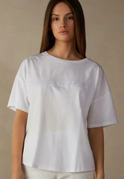 Intimissimi Damen T-Shirt Print - Weiss
