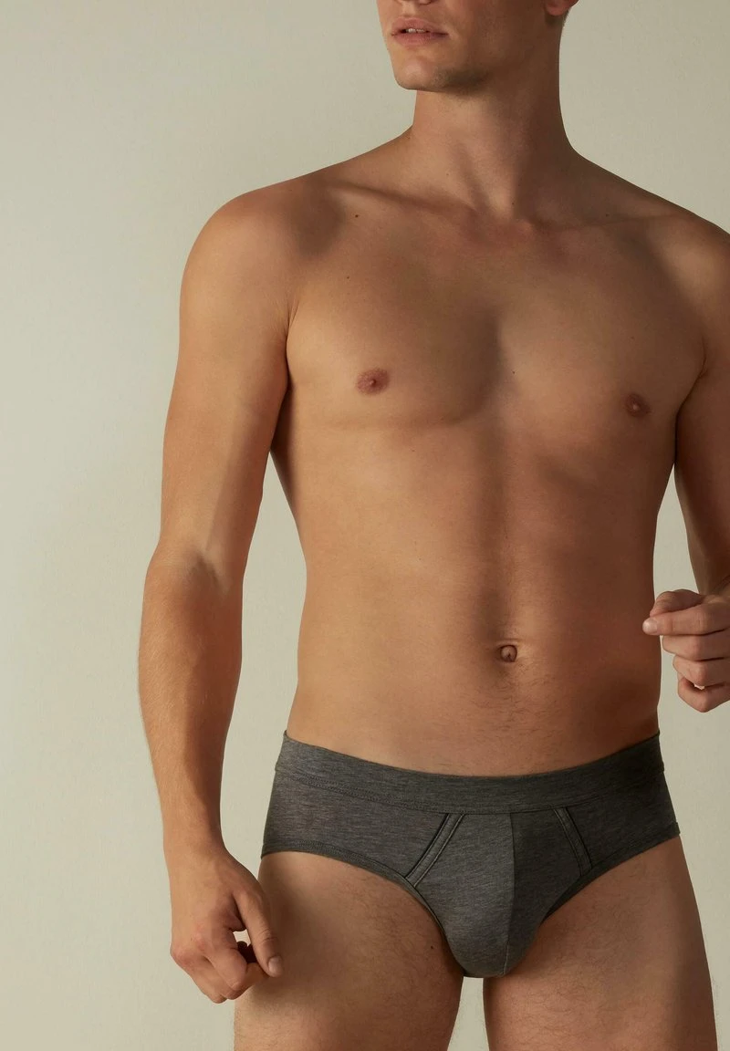 Intimissimi Herren Slip - Dunkelgrau- Graphite Grey Blend/blue 5 Intimissimi Herren Slip - Dunkelgrau- Graphite Grey Blend/blue – Bild 3