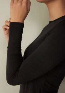 Intimissimi Damen Langarmshirt - Schwarz -INTIMISSIMI Verkäufe 4f50513893c444e98afb1a4988a7e853