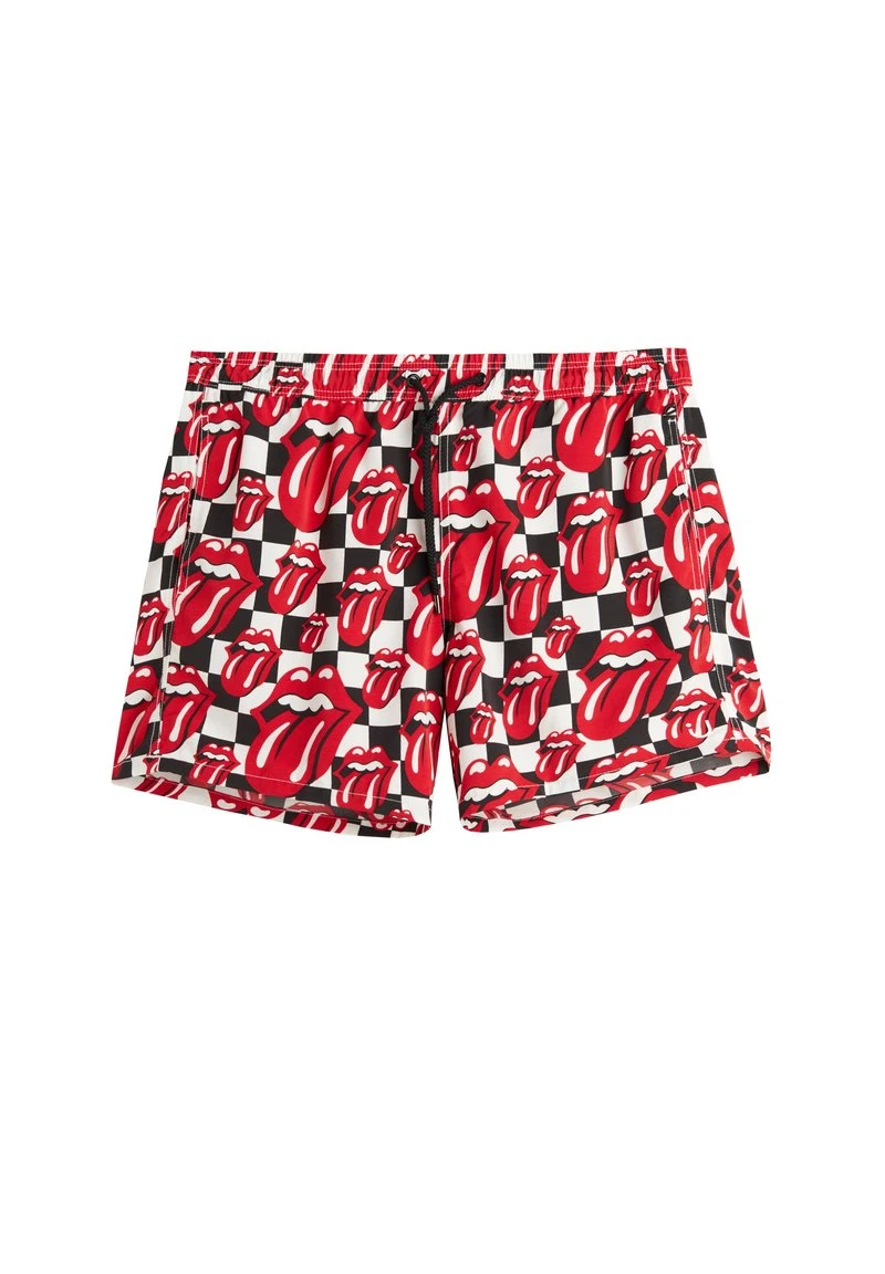 Intimissimi Herren PEGASO ROLLING STONES SCHACH/ZUNGE - Badeshorts - Karomuster Weiss Schwarz Zungen 7 Intimissimi Herren PEGASO ROLLING STONES SCHACH/ZUNGE - Badeshorts - Karomuster Weiss Schwarz Zungen – Bild 5