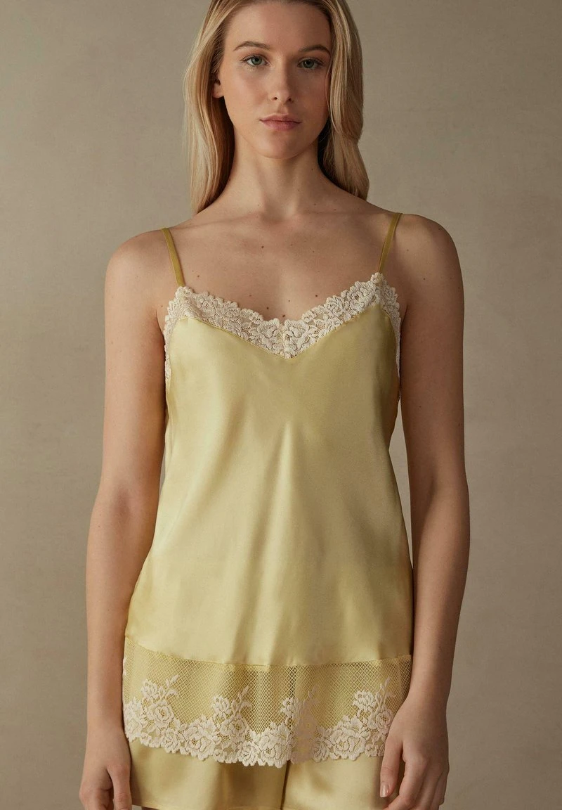 Intimissimi Damen PRETTY FLOWERS - Nachtwäsche Shirt - Pastellgelb Elfenbein 3 Intimissimi Damen PRETTY FLOWERS - Nachtwäsche Shirt - Pastellgelb Elfenbein