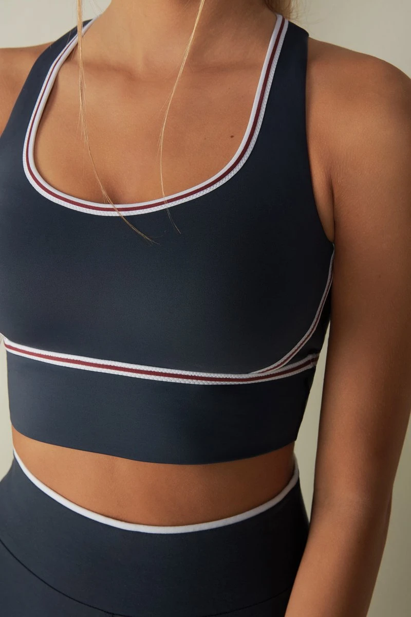 Intimissimi Damen MIT INNENSEITE AUS SUPIMA - Sport-BH Mit Mittlerer Stützkraft - Blau Diamond Blue/white 6 Intimissimi Damen MIT INNENSEITE AUS SUPIMA - Sport-BH Mit Mittlerer Stützkraft - Blau Diamond Blue/white – Bild 4