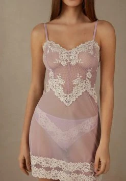 Intimissimi Damen BABYDOLL PRETTY FLOWERS - Nachthemd - Orchidee Elfenbein