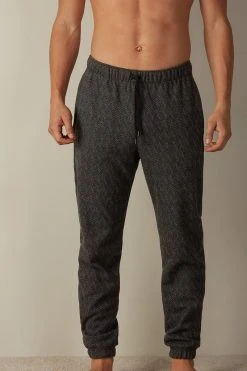 Intimissimi Herren MIT CHEVRON-MUSTER - Jogginghose - Grau Grey Chevron