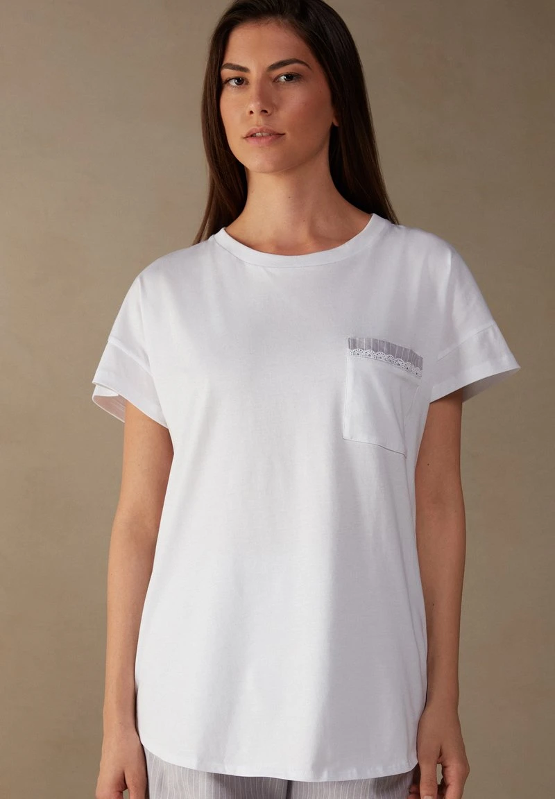 Intimissimi Damen Nachtwäsche Shirt - Weiss 3 Intimissimi Damen Nachtwäsche Shirt - Weiss