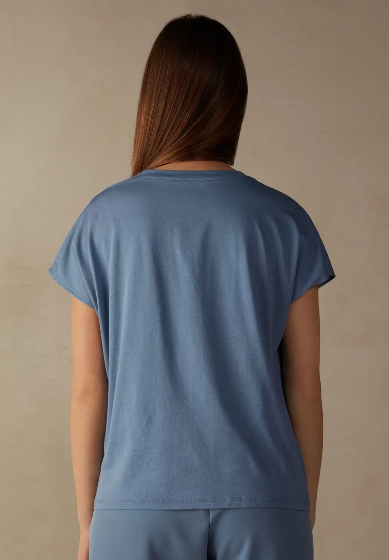 Intimissimi Damen MIT RUNDHALSAUSSCHNITT - T-Shirt Basic - Babyblau 4 Intimissimi Damen MIT RUNDHALSAUSSCHNITT - T-Shirt Basic - Babyblau – Bild 2
