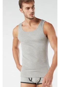Intimissimi Herren TOP AUS GERIPPTER SUPIMA-BAUMWOLLE - Unterhemd/-shirt - Grigio Melange -INTIMISSIMI Verkäufe 65adc00bd1d34696986c9d7922bcac84
