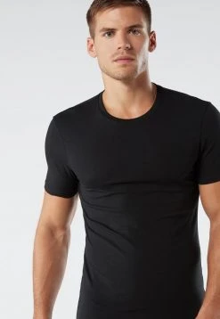 Intimissimi Herren AUS SUPIMA - Unterhemd/-shirt - Black, Anthracite, Mottled Black