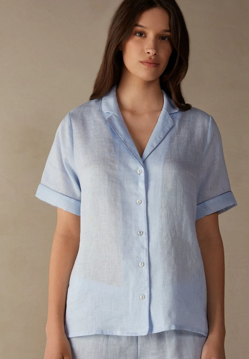 Intimissimi Damen KURZÄRMELIGES YACHT NIGHT - Nachtwäsche Shirt - Light Blue 3 Intimissimi Damen KURZÄRMELIGES YACHT NIGHT - Nachtwäsche Shirt - Light Blue