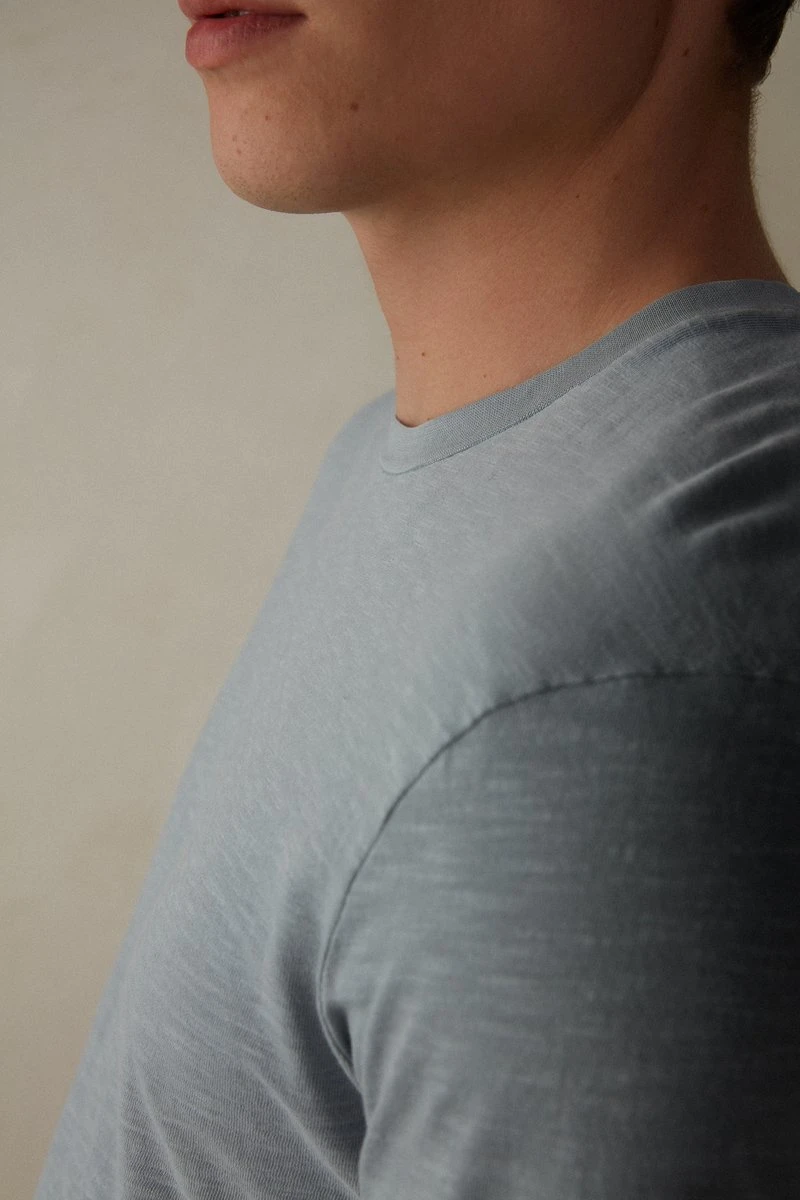 Intimissimi Herren T-Shirt Basic - Light Grey 5 Intimissimi Herren T-Shirt Basic - Light Grey – Bild 3