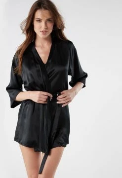 Intimissimi Damen KIMONO AUS SEIDE - Bademantel - Nero