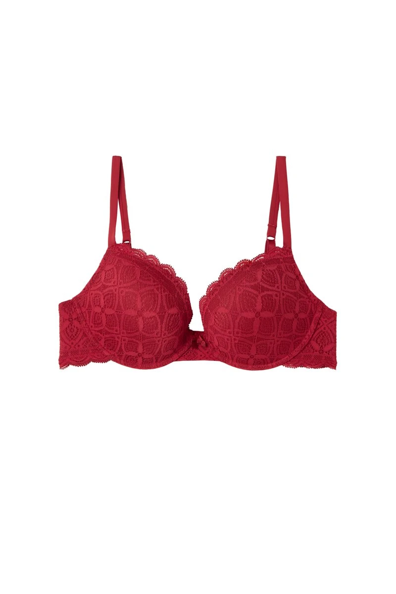 Intimissimi Damen ELETTRA AUS SPITZE - Push-up BH - Rot Red 8 Intimissimi Damen ELETTRA AUS SPITZE - Push-up BH - Rot Red – Bild 6