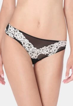 Intimissimi Damen TANGA PRETTY FLOWERS - String - Black